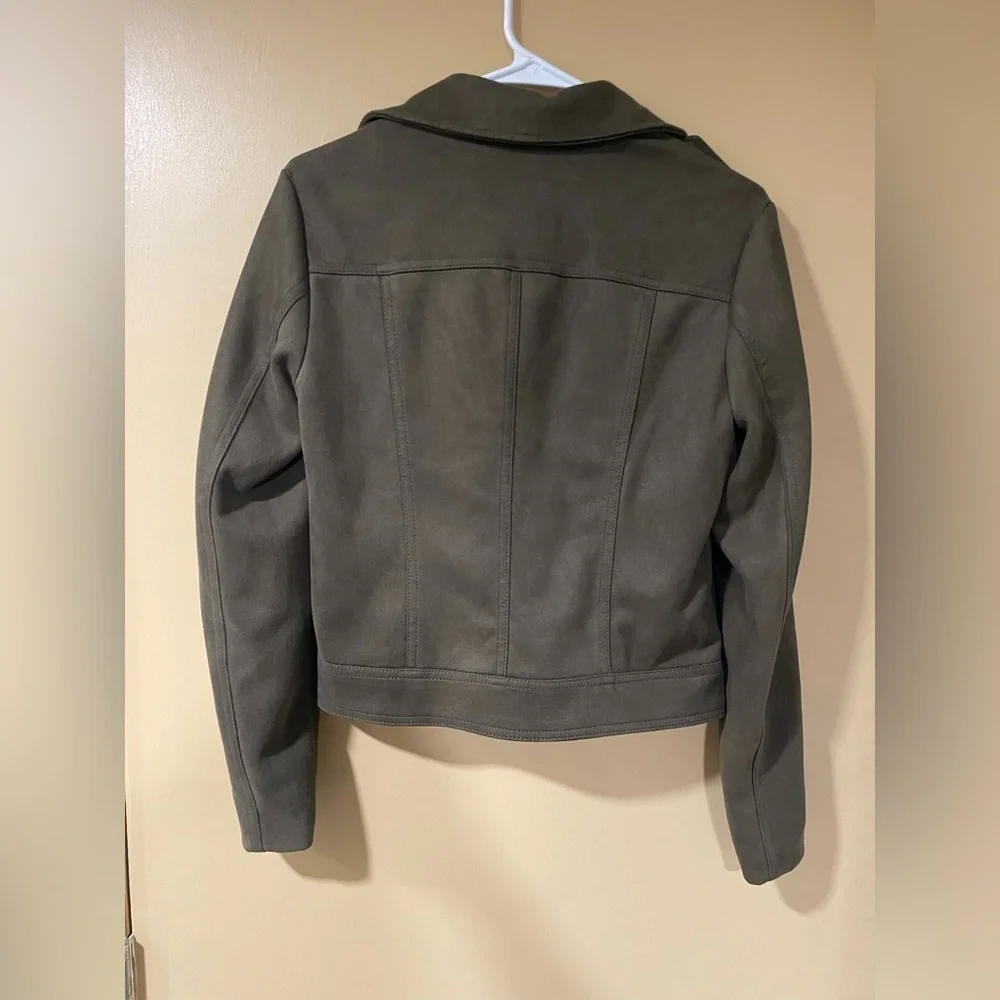 Philosophy Olive Faux Leather Jacket